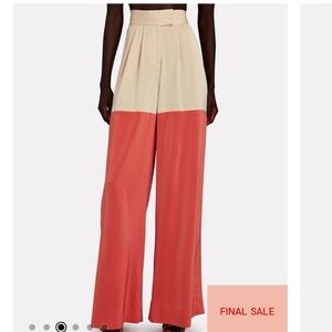 NWOT KIMBERLY GOLDSON Liza Two-Tone Wide-Leg Pants